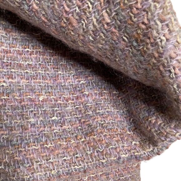 Tapestries Ireland Ltd.  Hand Woven Blanket Wool Purple Pink Size 64” X 46” Rare - Picture 3 of 12